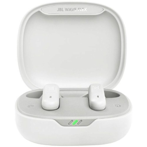 HANDS FREE BLUETOOTH JBL WAVE FLEX (6925281953491) WHITE 2YRS & CHARGING CASE